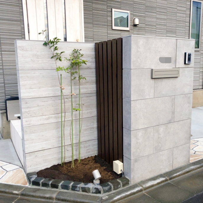 デザイン門塀
