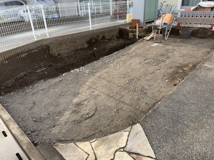 フラットにコンクリート
