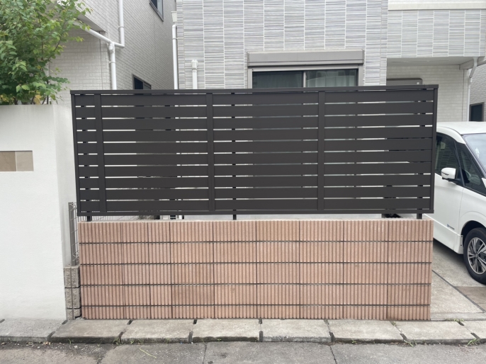 ブロック+フェンス