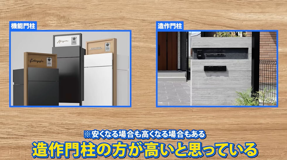 機能門柱・造作門柱