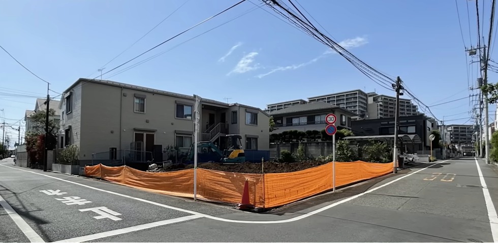 擁壁やブロックのない土地