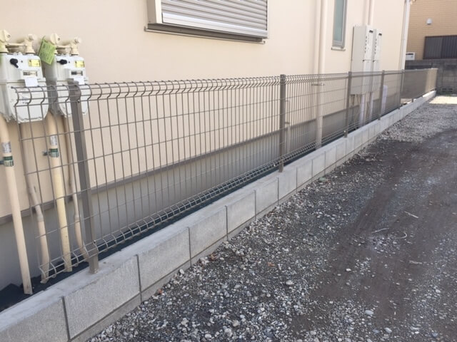 ブロックを施工