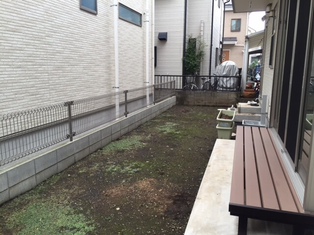 現状のお庭