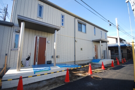 新築の外構工事が着工