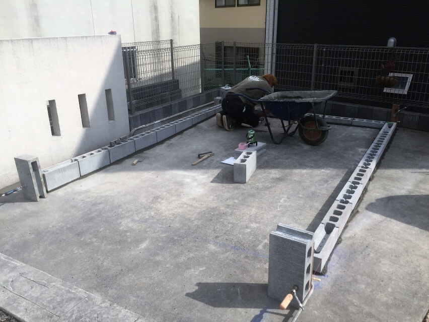 基礎 施工中