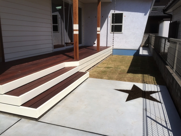 アメリカ西海岸風のシンプル外構 西東京市 東京都福生市 外構 庭 エクステリア アサクラガーデン